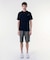 アウトラインクロッククルーネック半袖Tシャツ