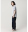 アウトラインクロッククルーネック半袖Tシャツ