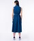 インディゴノースリーブポロドレス / マキシ丈