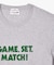 オーガニックコットン メッセージプリントバインダーネック半袖Tシャツ