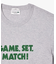 オーガニックコットン メッセージプリントバインダーネック半袖Tシャツ