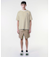 オーバーサイズ ハイゲージパイル地ボーダー半袖Tシャツ
