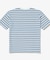 オーバーサイズ ハイゲージパイル地ボーダー半袖Tシャツ
