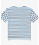 オーバーサイズ ハイゲージパイル地ボーダー半袖Tシャツ