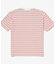 オーバーサイズ ハイゲージパイル地ボーダー半袖Tシャツ