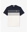 フランスメイドパネルボーダー鹿の子地Tシャツ