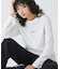 ワンポイントロゴ刺繍長袖Tシャツ
