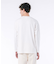 オーバーサイズ スウェットライク 裏パイルワンポイント長袖Tシャツ