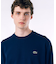 オーバーサイズ スウェットライク 裏パイルワンポイント長袖Tシャツ