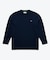 オーバーサイズ スウェットライク 裏パイルワンポイント長袖Tシャツ