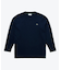 オーバーサイズ スウェットライク 裏パイルワンポイント長袖Tシャツ
