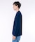 オーバーサイズ スウェットライク 裏パイルワンポイント長袖Tシャツ