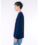 オーバーサイズ スウェットライク 裏パイルワンポイント長袖Tシャツ