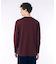 オーバーサイズ スウェットライク 裏パイルワンポイント長袖Tシャツ