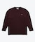 オーバーサイズ スウェットライク 裏パイルワンポイント長袖Tシャツ
