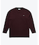 オーバーサイズ スウェットライク 裏パイルワンポイント長袖Tシャツ
