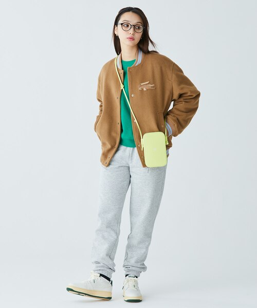 裏地キルティング ウールバーシティジャケット / スタジャン｜ラコステ