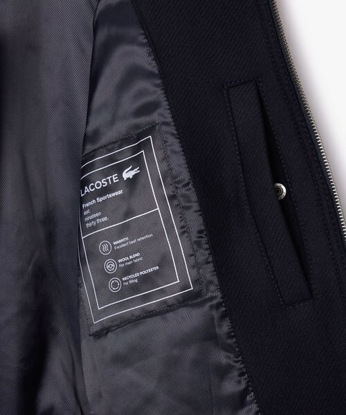 裏地キルティング 中綿 ウールアビエイタージャケット｜ラコステの通販