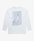 グラフィックバックプリント裏毛スウェットTシャツ トレーナー