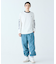 ヘビーウェイトスリーブプリント ロングリブスリーブTシャツ