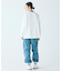 ヘビーウェイトスリーブプリント ロングリブスリーブTシャツ