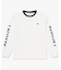 ヘビーウェイトスリーブプリント ロングリブスリーブTシャツ