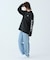 ヘビーウェイトスリーブプリント ロングリブスリーブTシャツ