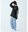 ヘビーウェイトスリーブプリント ロングリブスリーブTシャツ