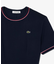 配色ラインドリブTシャツドレス ワンピース