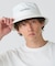 ブランドロゴステッチバケットハット