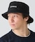 ブランドロゴステッチバケットハット