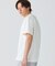 配色ラインドリブネック鹿の子地 半袖Tシャツ