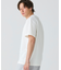 配色ラインドリブネック鹿の子地 半袖Tシャツ