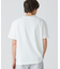 配色ラインドリブネック鹿の子地 半袖Tシャツ