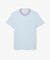 配色ラインドリブネック鹿の子地 半袖Tシャツ