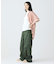 アシンメトリー ワイドストレート カーゴポケットパンツ