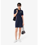 サイドメッシュバンドポロドレス