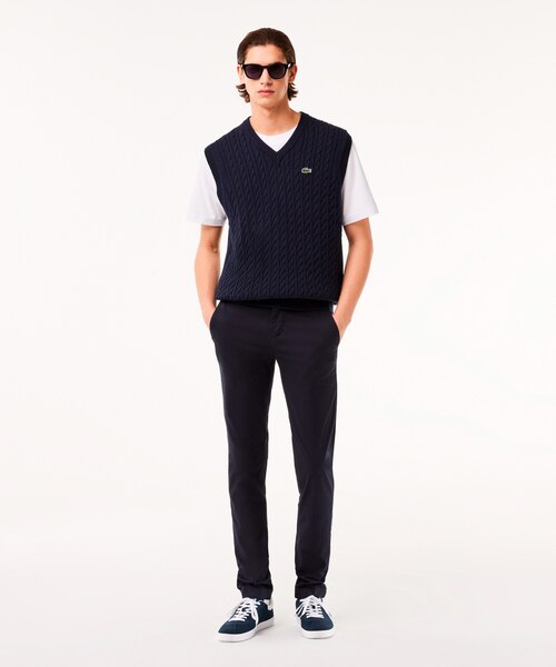 LACOSTE ラコステ スリムフィット チノパン ネイビー US32 スリムフィットストレッチチノパンツ | LACOSTE/ラコステ | 三越