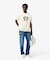 ハンドステッチ風フレンチグラフィックTシャツ