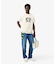 ハンドステッチ風フレンチグラフィックTシャツ