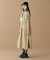 ティアード切り替え コットンドレス マキシ丈 ワンピース