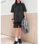 L.12.12アレンジ ガゼット付き鹿の子地Tシャツ