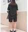 L.12.12アレンジ ガゼット付き鹿の子地Tシャツ