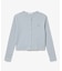 ショート丈 リブジャージカーディガン