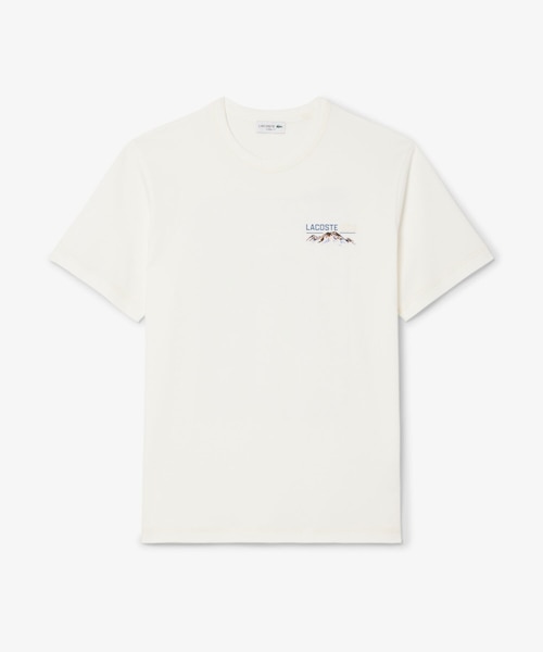【ホワイト】シャンタコバックプリントTシャツ シャンタコバックプリントTシャツ｜ラコステの通販｜&mall（アンド