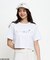 発泡プリントクロップド Tシャツ
