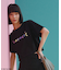 発泡プリントクロップド Tシャツ