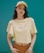 発泡プリントクロップド Tシャツ