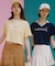 発泡プリントクロップド Tシャツ
