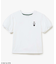チュールスリーブロゴ刺繍 Tシャツ